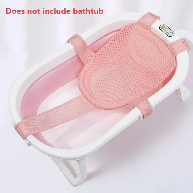 Adjustable Baby Bath Net – Anti-Slip Newborn Bathtub Support Cushion