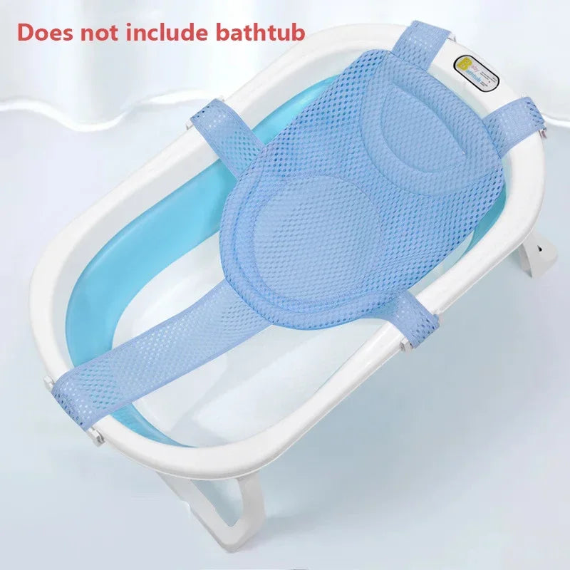 Adjustable Baby Bath Net – Anti-Slip Newborn Bathtub Support Cushion