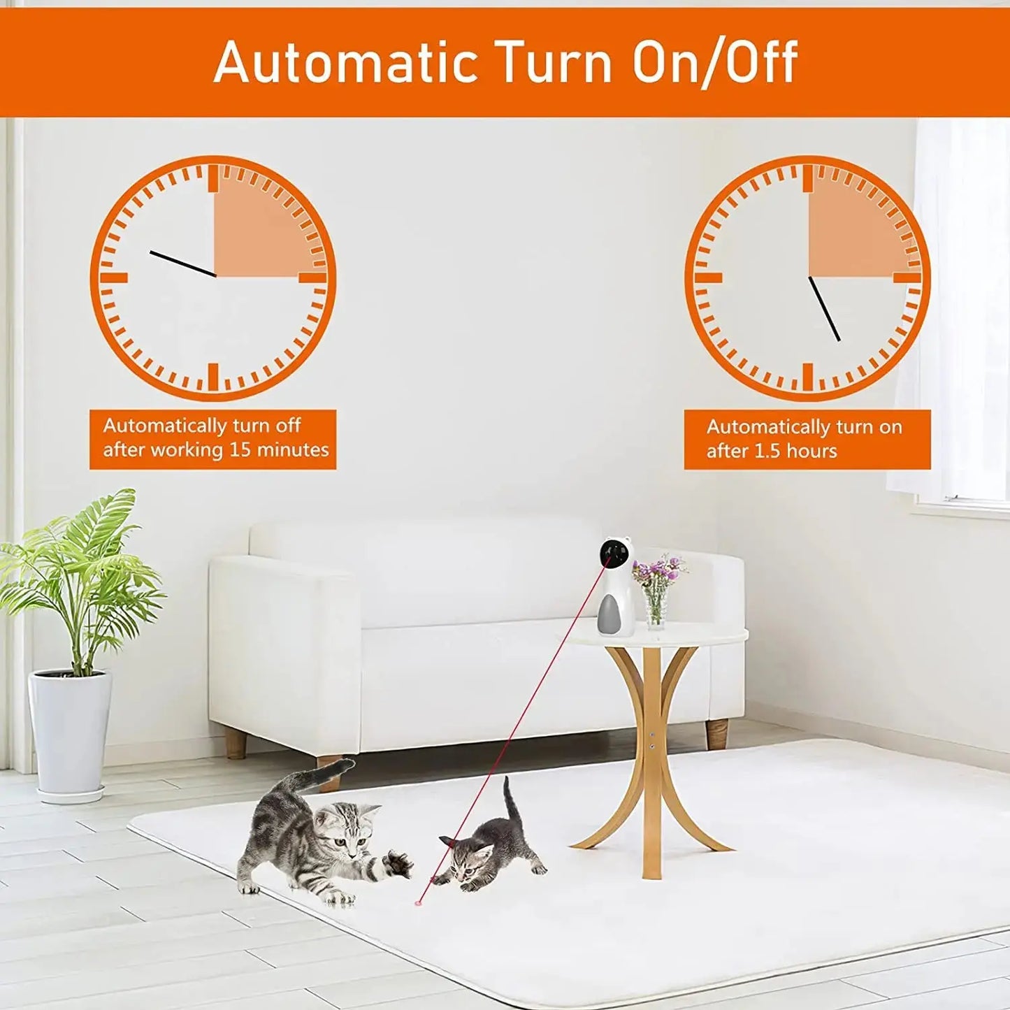 AUTOMATIC CAT TOYS INTERACTIVE SMART TEASING Style and Sanctuary