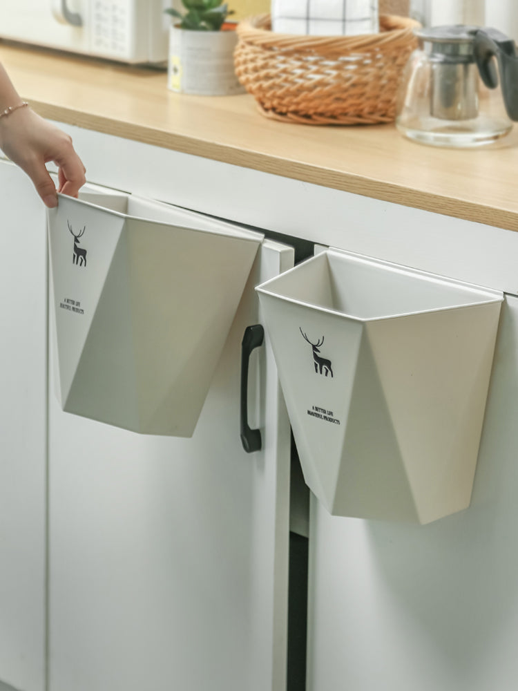 Kitchen Trash Can Hanging Home Cabinet Doors Wall Hanging Storage Basket Large Kitchen Waste Special Hanging Basket Creative Trash