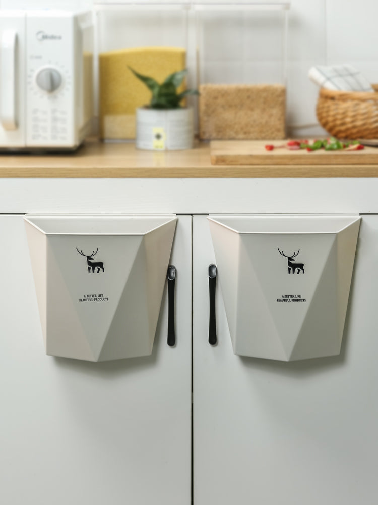 Kitchen Trash Can Hanging Home Cabinet Doors Wall Hanging Storage Basket Large Kitchen Waste Special Hanging Basket Creative Trash