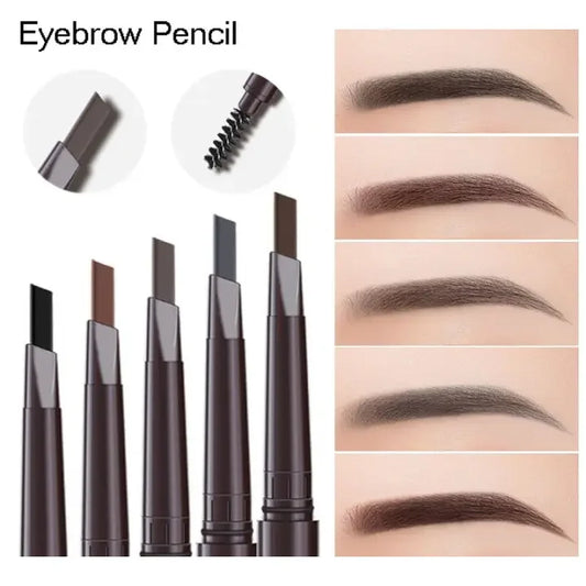 2-in-1 Waterproof Eyebrow Pencil & Brush – Long-Lasting, Smudge-Proof, & Natural Finish