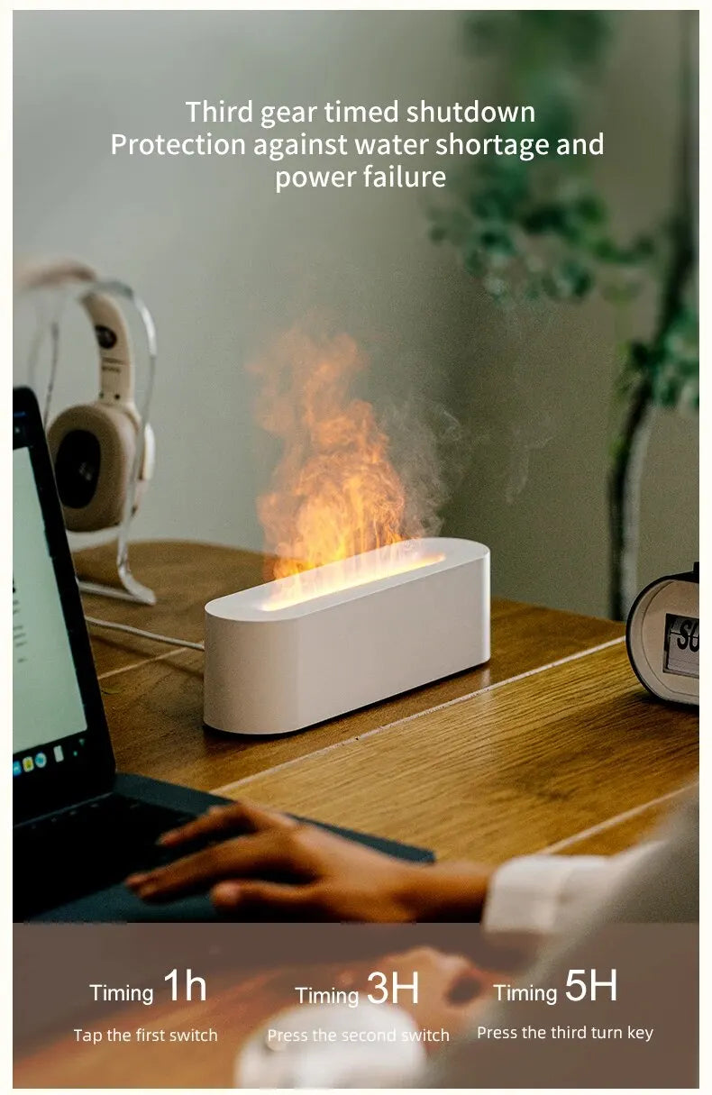 FLAME AROMA DIFFUSER HUMIDIFIER Style and Sanctuary