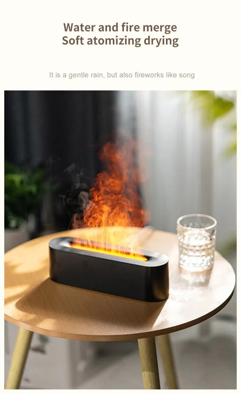 FLAME AROMA DIFFUSER HUMIDIFIER Style and Sanctuary