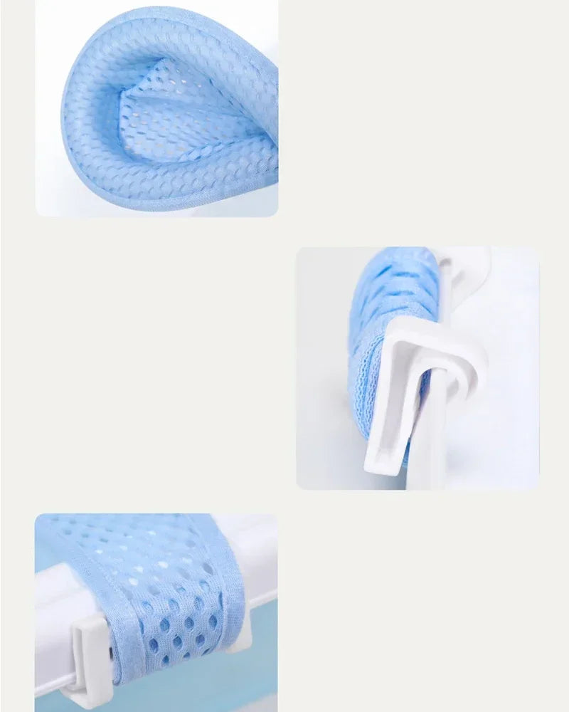 Adjustable Baby Bath Net – Anti-Slip Newborn Bathtub Support Cushion