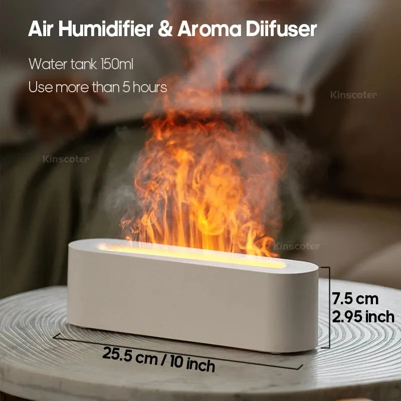 FLAME AROMA DIFFUSER HUMIDIFIER Style and Sanctuary