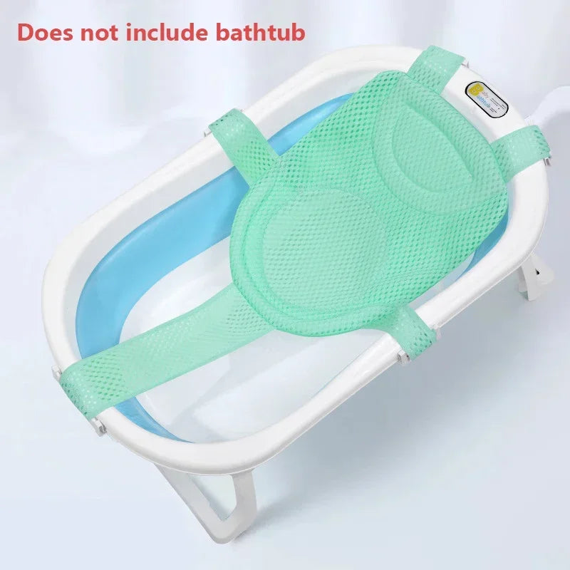 Adjustable Baby Bath Net – Anti-Slip Newborn Bathtub Support Cushion